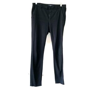 Black Madewell Mid-rise Straight-leg Dress Pants